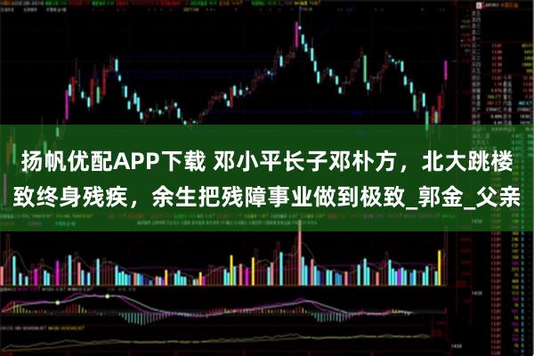 扬帆优配APP下载 邓小平长子邓朴方,北大跳楼致终身残疾,余生把残障事业做到极致_郭金_父亲