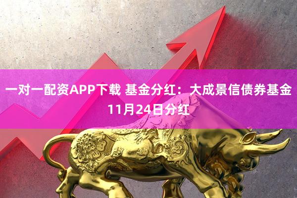 一对一配资APP下载 基金分红：大成景信债券基金11月24日分红